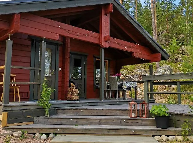 Lüks kamp alanı Hidden Island Laukanharju Glamping *